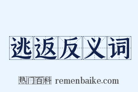 逃返反义词是什么意思的图片